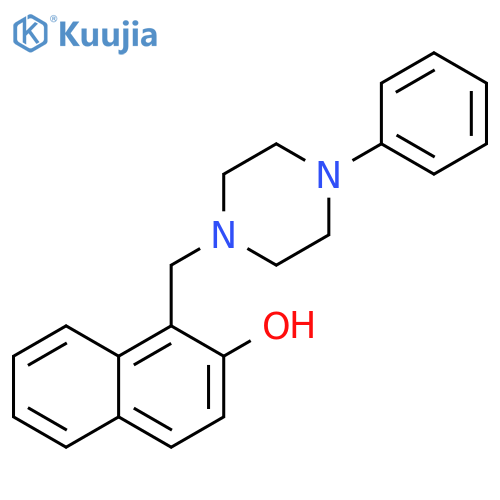 1-(4-phenylpiperazin-1-yl)methylnaphthalen-2-ol structure