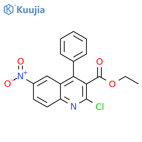 Ethyl 2-chloro-6-nitro-4-phenylquinoline-3-carboxylate structure