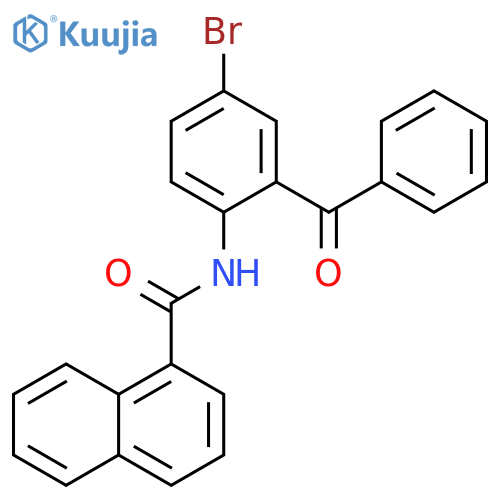 N-(2-benzoyl-4-bromophenyl)naphthalene-1-carboxamide structure