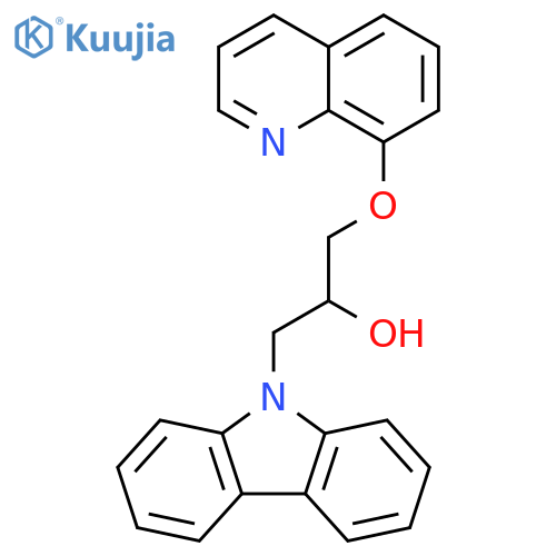1-(9H-carbazol-9-yl)-3-(quinolin-8-yloxy)propan-2-ol structure