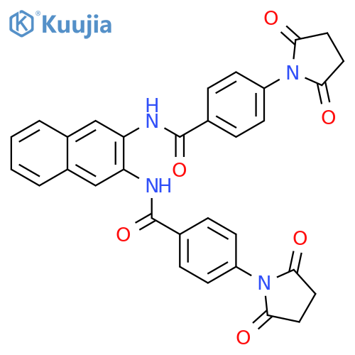 4-(2,5-dioxopyrrolidin-1-yl)-N-{3-4-(2,5-dioxopyrrolidin-1-yl)benzamidonaphthalen-2-yl}benzamide structure