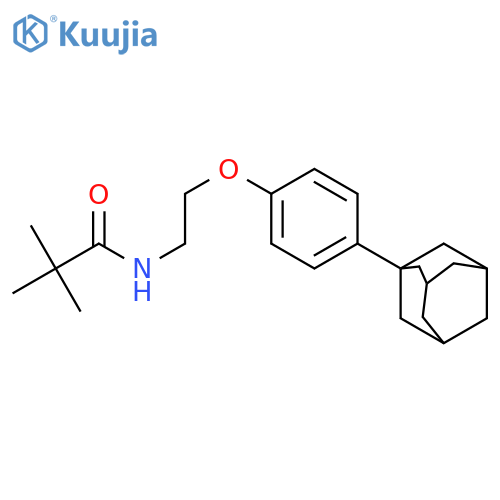 N-{2-4-(adamantan-1-yl)phenoxyethyl}-2,2-dimethylpropanamide structure