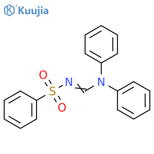 Benzenesulfonamide, N-[(diphenylamino)methylene]- structure