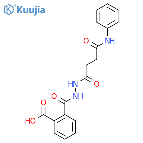 2-{[2-(4-Anilino-4-oxobutanoyl)hydrazino]carbonyl}benzoic acid structure
