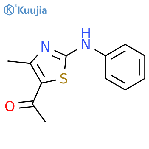 1-(2-Anilino-4-methyl-1,3-thiazol-5-yl)-1-ethanone structure