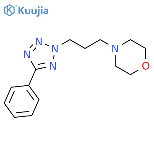 Morpholine,4-[3-(5-phenyl-2H-tetrazol-2-yl)propyl]- structure