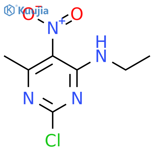 4-Pyrimidinamine, 2-chloro-N-ethyl-6-methyl-5-nitro- structure