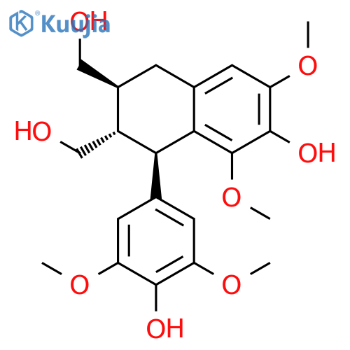 2,3-Naphthalenedimethanol,1,2,3,4-tetrahydro-7-hydroxy-1-(4-hydroxy-3,5-dimethoxyphenyl)-6,8-dimethoxy-,(1R,2S,3S)- structure