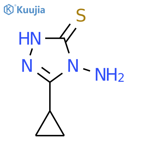 4-amino-5-cyclopropyl-4H-1,2,4-triazole-3-thiol structure