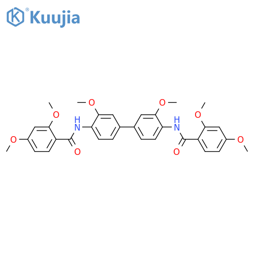 N-4'-(2,4-dimethoxybenzamido)-3,3'-dimethoxy-1,1'-biphenyl-4-yl-2,4-dimethoxybenzamide structure