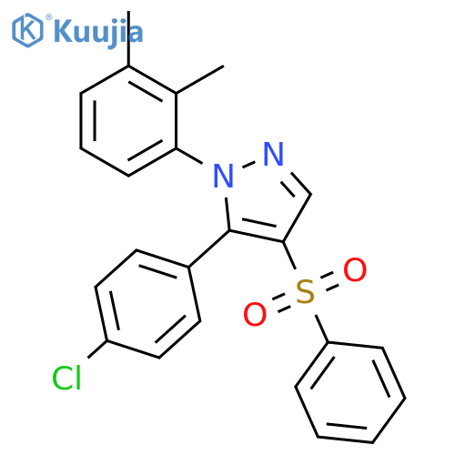 5-(4-CHLOROPHENYL)-1-(2,3-DIMETHYLPHENYL)-1H-PYRAZOL-4-YL PHENYL SULFONE structure