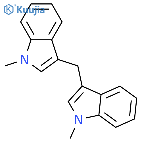 1H-Indole, 3,3'-methylenebis[1-methyl- structure