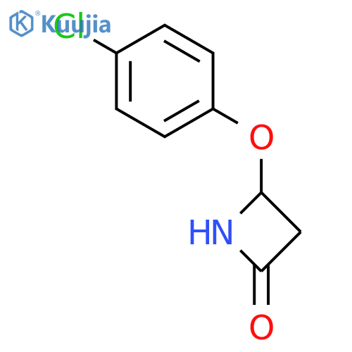 2-Azetidinone, 4-(4-chlorophenoxy)- structure