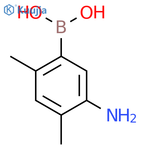 (5-Amino-2,4-dimethylphenyl)boronic acid structure