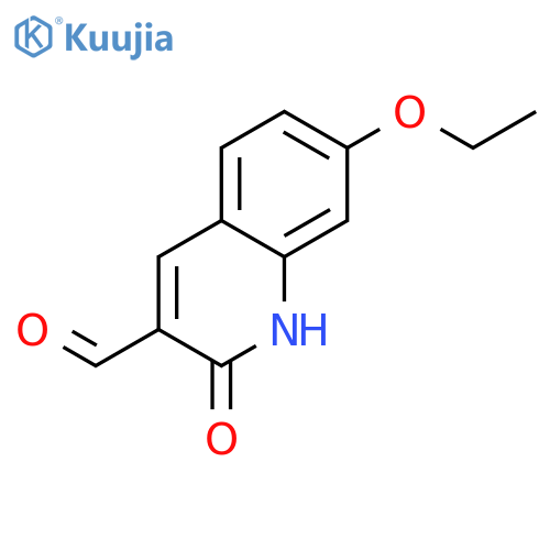 7-ethoxy-2-hydroxyquinoline-3-carbaldehyde structure