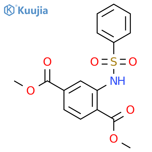 Dimethyl 2-(phenylsulfonamido)terephthalate structure