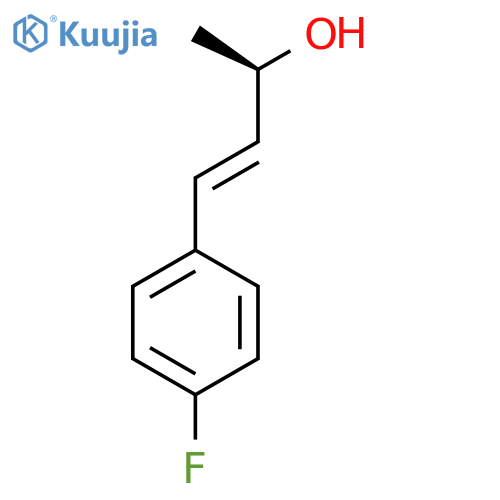 (2R)-4-(4-fluorophenyl)but-3-en-2-ol structure