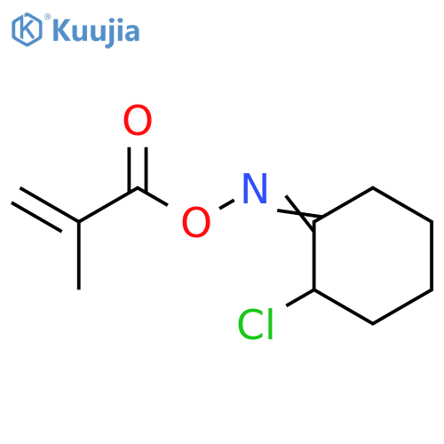 Cyclohexanone, 2-chloro-, O-(2-methyl-1-oxo-2-propenyl)oxime structure