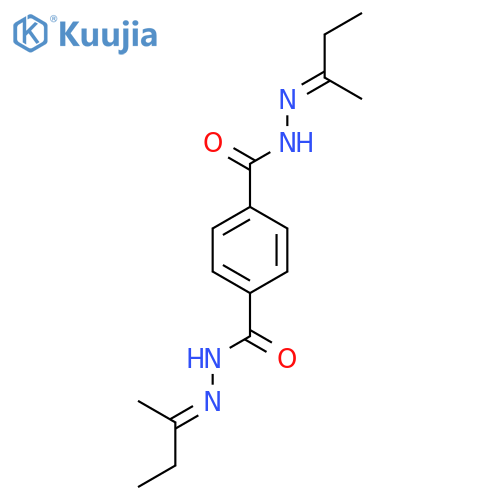 N'1,N'4-bis(2E)-butan-2-ylidenebenzene-1,4-dicarbohydrazide structure