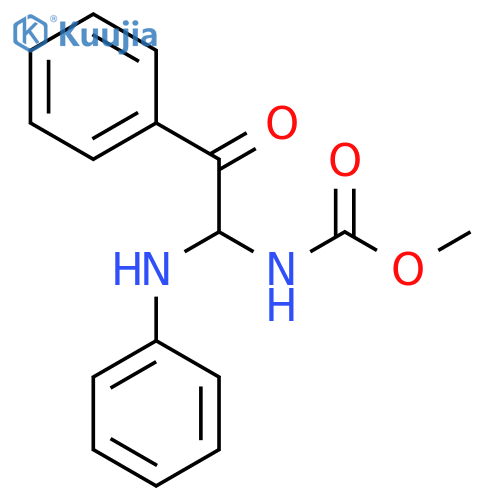 methyl N-2-oxo-2-phenyl-1-(phenylamino)ethylcarbamate structure