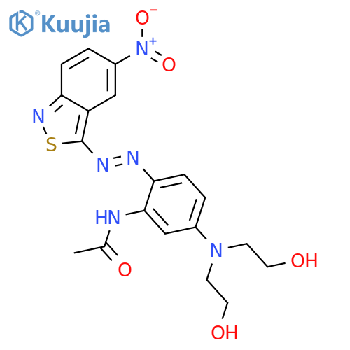 N-[5-[bis(2-hydroxyethyl)amino]-2-[(5-nitro-2,1-benzisothiazol-3-yl)azo]phenyl]acetamide structure