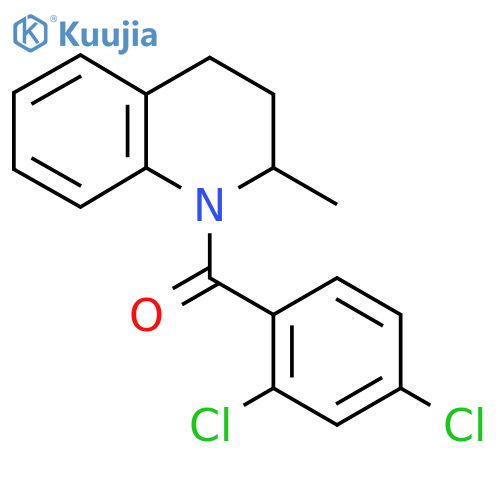 1-(2,4-dichlorobenzoyl)-2-methyl-1,2,3,4-tetrahydroquinoline structure