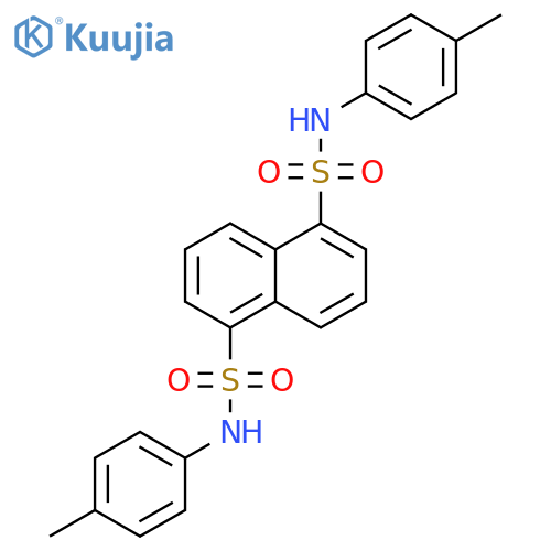 N1,N5-bis(4-methylphenyl)naphthalene-1,5-disulfonamide structure