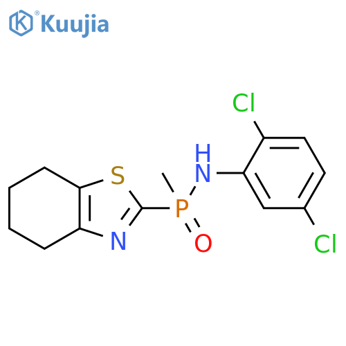 2-{(2,5-dichlorophenyl)amino(methyl)phosphoryl}-4,5,6,7-tetrahydro-1,3-benzothiazole structure
