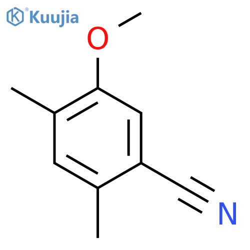 2,4-Dimethyl-5-methoxybenzonitrile structure