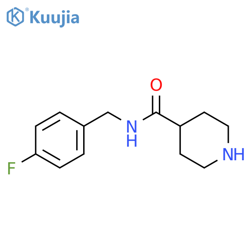 N-(4-fluorophenyl)methylpiperidine-4-carboxamide structure