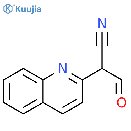 3-oxo-2-(quinolin-2-yl)propanenitrile structure