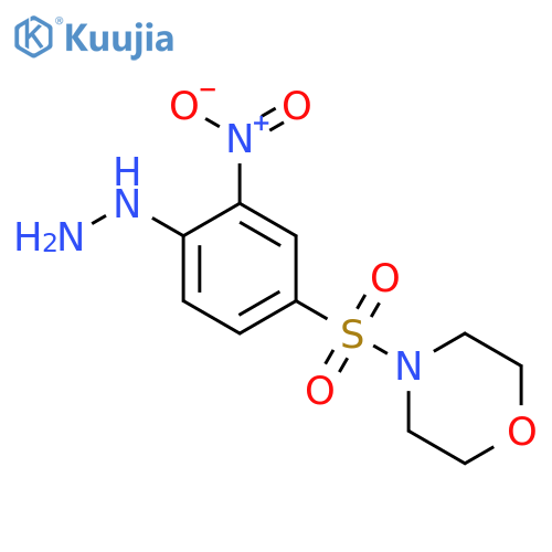 4-(4-hydrazinyl-3-nitrobenzenesulfonyl)morpholine structure