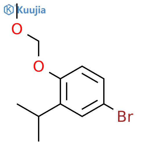 Benzene, 4-bromo-1-(methoxymethoxy)-2-(1-methylethyl)- structure