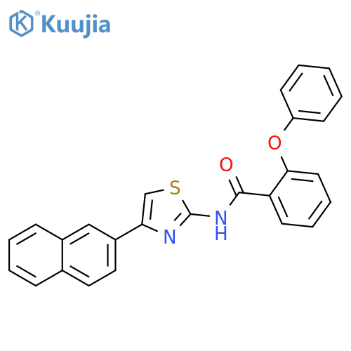 N-4-(naphthalen-2-yl)-1,3-thiazol-2-yl-2-phenoxybenzamide structure