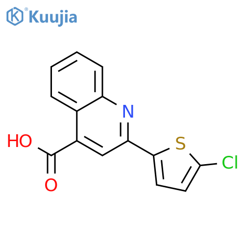 2-(5-Chloro-thiophen-2-yl)-quinoline-4-carboxylic acid structure