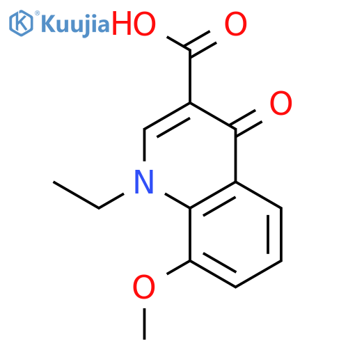 1-ethyl-8-methoxy-4-oxo-1,4-dihydroquinoline-3-carboxylic acid structure