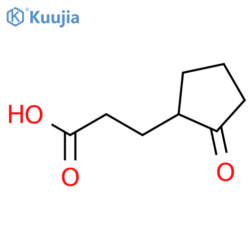3-(2-oxocyclopentyl)propanoic acid structure
