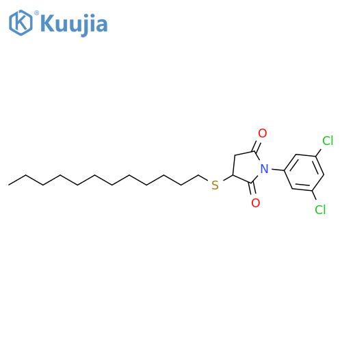 1-(3,5-dichlorophenyl)-3-(dodecylsulfanyl)pyrrolidine-2,5-dione structure