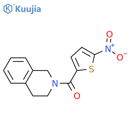 2-(5-nitrothiophene-2-carbonyl)-1,2,3,4-tetrahydroisoquinoline structure