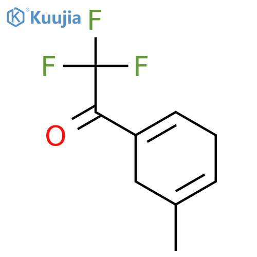 Ethanone,2,2,2-trifluoro-1-(5-methyl-1,4-cyclohexadien-1-yl)- structure