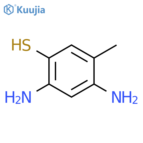 Benzenethiol,2,4-diamino-5-methyl- structure
