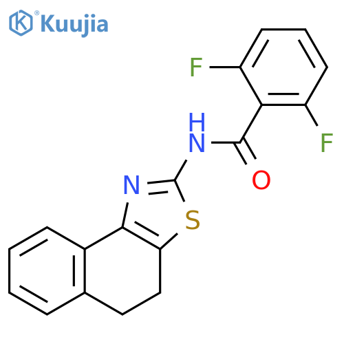 2,6-difluoro-N-{4H,5H-naphtho1,2-d1,3thiazol-2-yl}benzamide structure