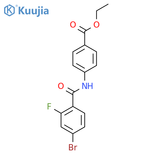 ethyl 4-(4-bromo-2-fluorobenzamido)benzoate structure