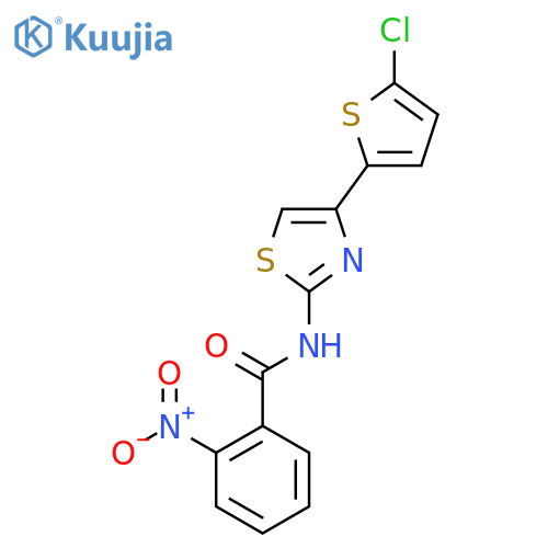 N-4-(5-chlorothiophen-2-yl)-1,3-thiazol-2-yl-2-nitrobenzamide structure