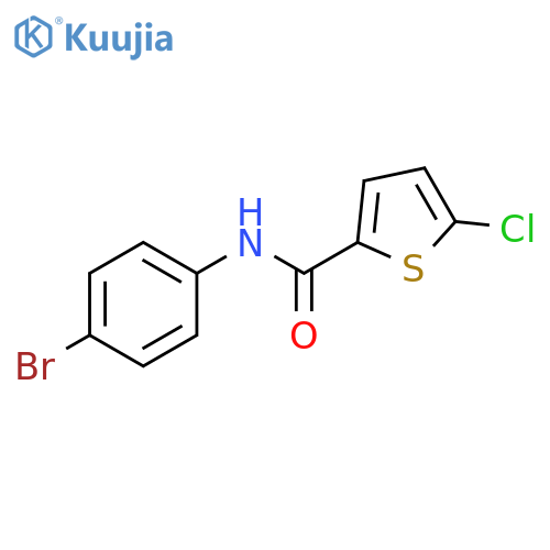 N-(4-bromophenyl)-5-chlorothiophene-2-carboxamide structure