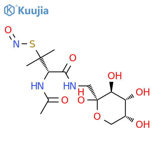 Fructose-1-S-nitroso-N-acetyl-D,L-penicillamine structure
