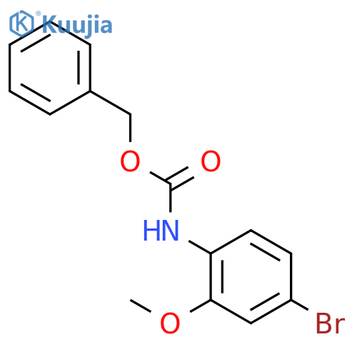 CARBAMIC ACID, (4-BROMO-2-METHOXYPHENYL)-, PHENYLMETHYL ESTER structure
