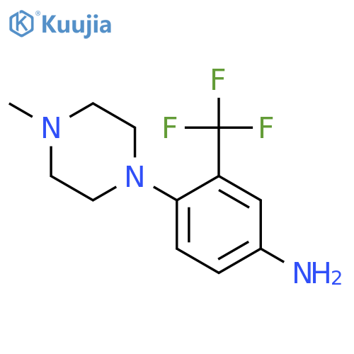 4-(4-methylpiperazin-1-yl)-3-(trifluoromethyl)aniline structure