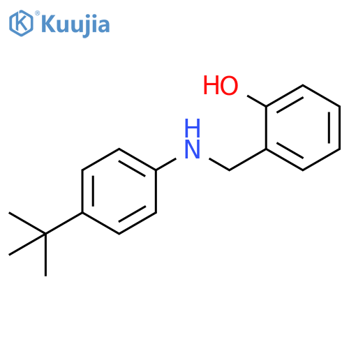 2-{[(4-tert-butylphenyl)amino]methyl}phenol structure