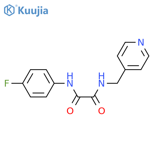 N'-(4-fluorophenyl)-N-(pyridin-4-yl)methylethanediamide structure